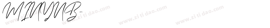 MINYNB字体转换