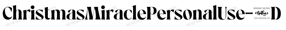 ChristmasMiraclePersonalUse-8DZ0字体转换