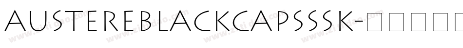 AustereBlackCapsSSK字体转换