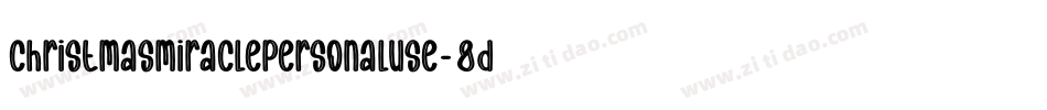 ChristmasMiraclePersonalUse-8DZ0字体转换