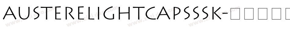 AustereLightCapsSSK字体转换