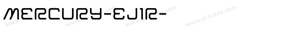 Mercury-Ej1r字体转换