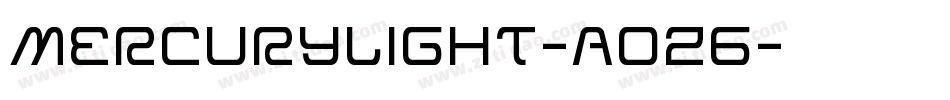 MercuryLight-AOZ6字体转换
