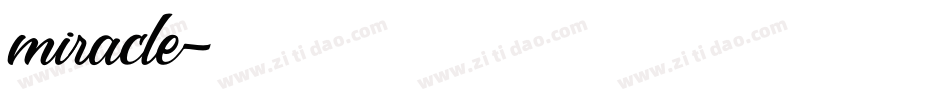 miracle字体转换