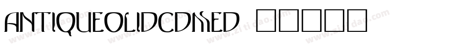 AntiqueOliDCDMed字体转换
