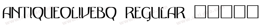 AntiqueOliveBQ-Regular字体转换