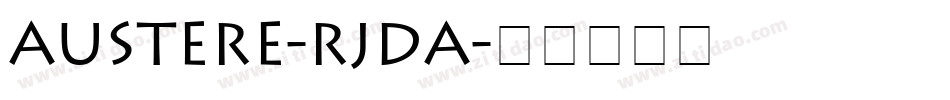Austere-rjdA字体转换