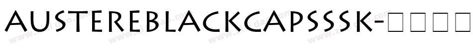 AustereBlackCapsSSK字体转换