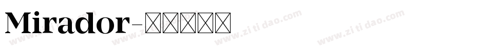Mirador字体转换