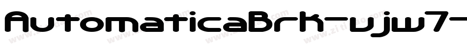 AutomaticaBrk-vjw7字体转换
