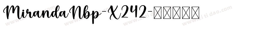 MirandaNbp-X242字体转换