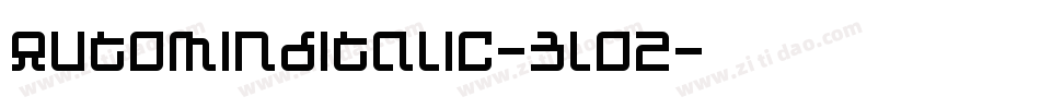 AutomindItalic-3lOz字体转换