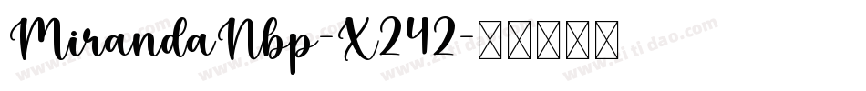 MirandaNbp-X242字体转换