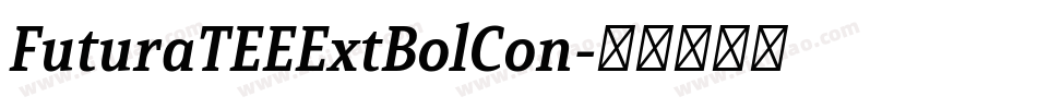 FuturaTEEExtBolCon字体转换