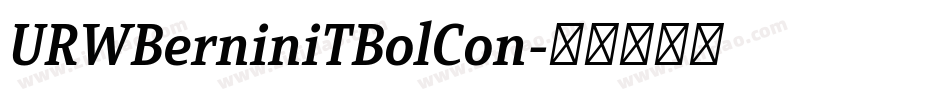 URWBerniniTBolCon字体转换