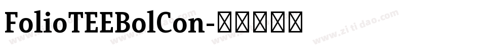 FolioTEEBolCon字体转换