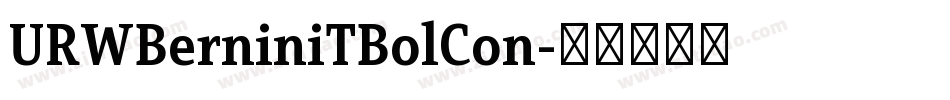 URWBerniniTBolCon字体转换
