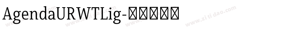 AgendaURWTLig字体转换