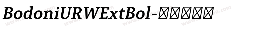 BodoniURWExtBol字体转换