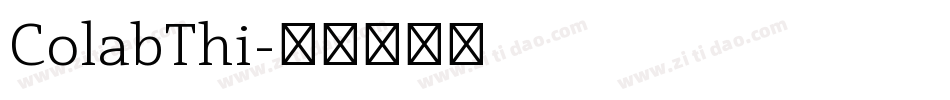 ColabThi字体转换
