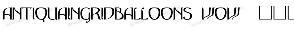 Antiquaingridballoons-WoW9字体转换