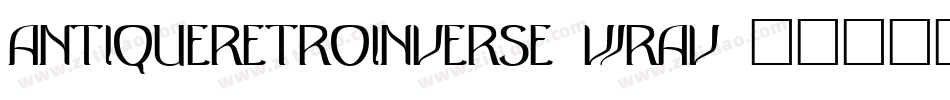 AntiqueRetroInverse-WRav字体转换