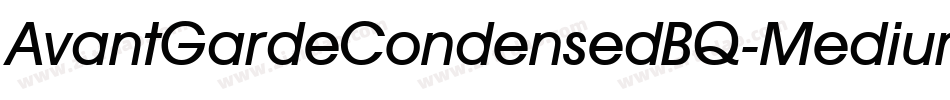 AvantGardeCondensedBQ-Medium字体转换
