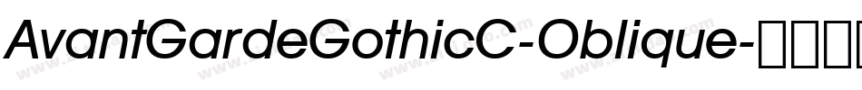 AvantGardeGothicC-Oblique字体转换