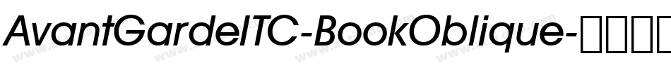 AvantGardeITC-BookOblique字体转换