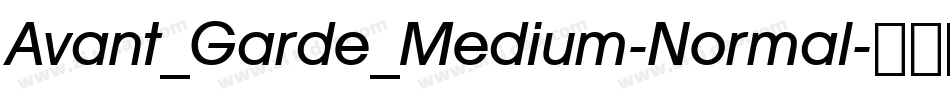Avant_Garde_Medium-Normal字体转换