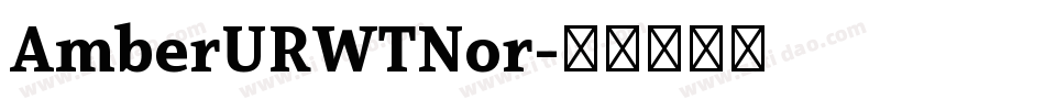 AmberURWTNor字体转换