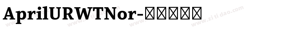 AprilURWTNor字体转换