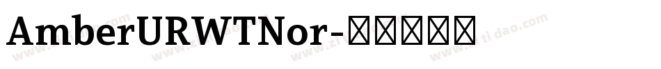 AmberURWTNor字体转换