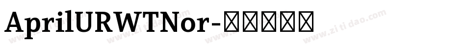 AprilURWTNor字体转换
