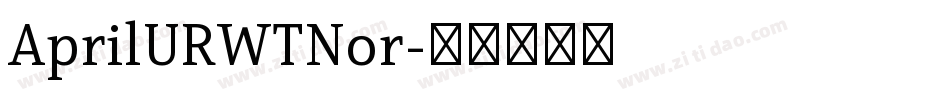 AprilURWTNor字体转换