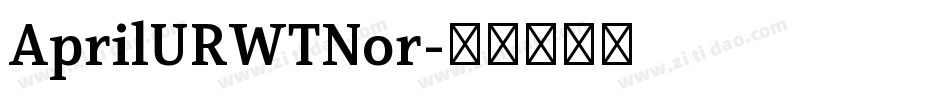AprilURWTNor字体转换