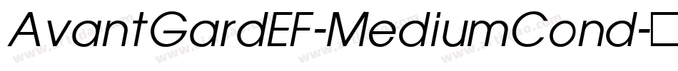 AvantGardEF-MediumCond字体转换