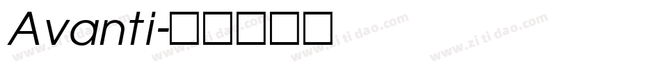 Avanti字体转换