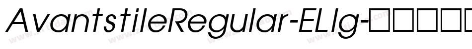AvantstileRegular-ELlg字体转换