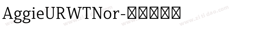 AggieURWTNor字体转换