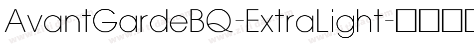 AvantGardeBQ-ExtraLight字体转换