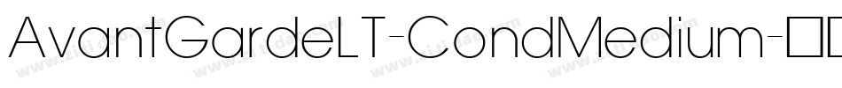 AvantGardeLT-CondMedium字体转换