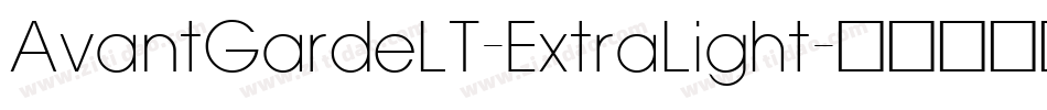 AvantGardeLT-ExtraLight字体转换
