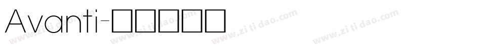 Avanti字体转换