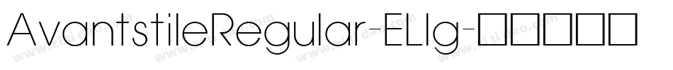 AvantstileRegular-ELlg字体转换