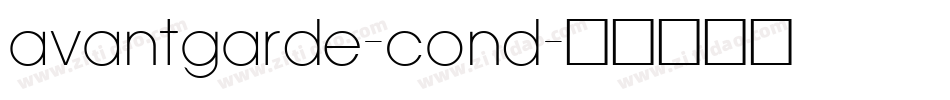 avantgarde-cond字体转换