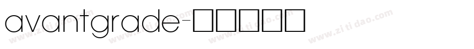 avantgrade字体转换