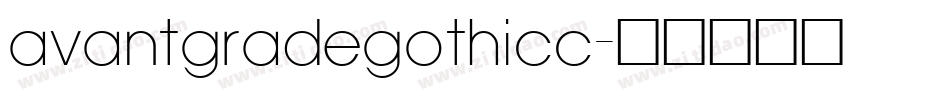 avantgradegothicc字体转换
