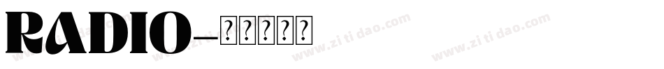 RADIO字体转换
