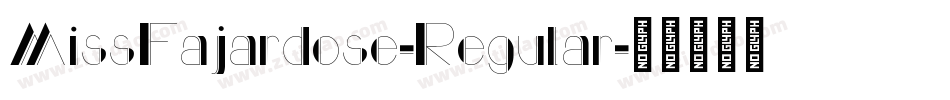 MissFajardose-Regular字体转换